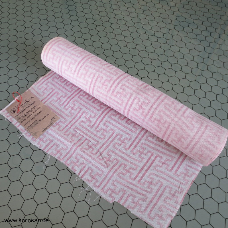 Sayagata Druck Yukata / Juban Mischgewebe