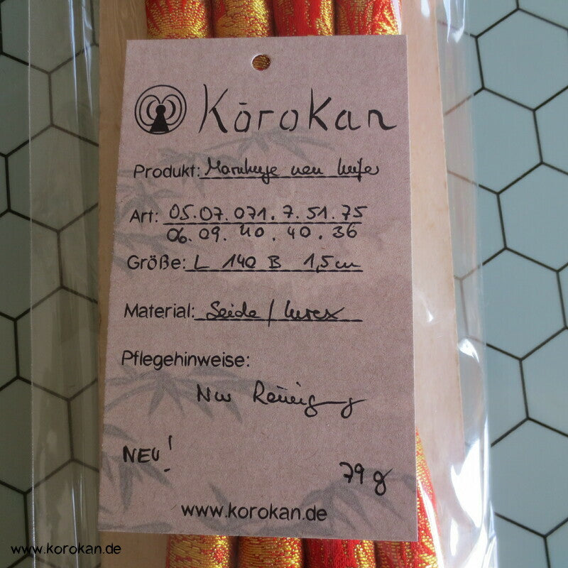 Marukuge, rot/ gold Pinien, Vintage aber neu