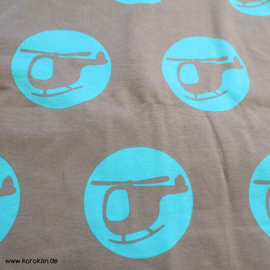 Baumwolljersey Hubschrauber