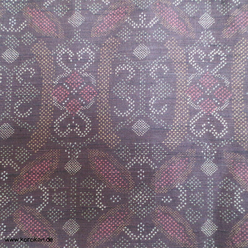 Oshima Muster Druck Hitoe Kimono