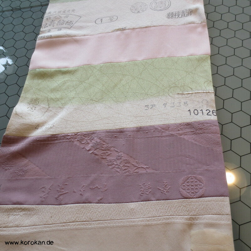 Patchwork Upcycling japanische Kimono Seiden Endstücke Schal