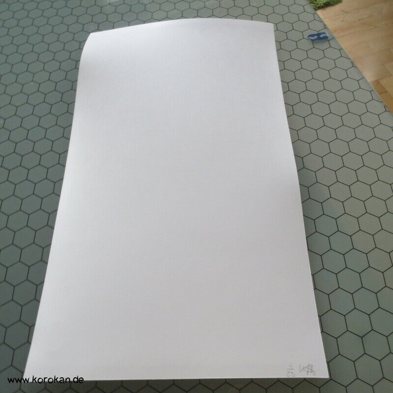Sumi E Baumpäonien Aquarell - handgemalt, Künstlerstempel