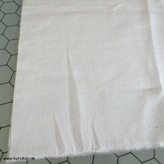 weiß natur uni Chirimen Crepe Seide, griffig
