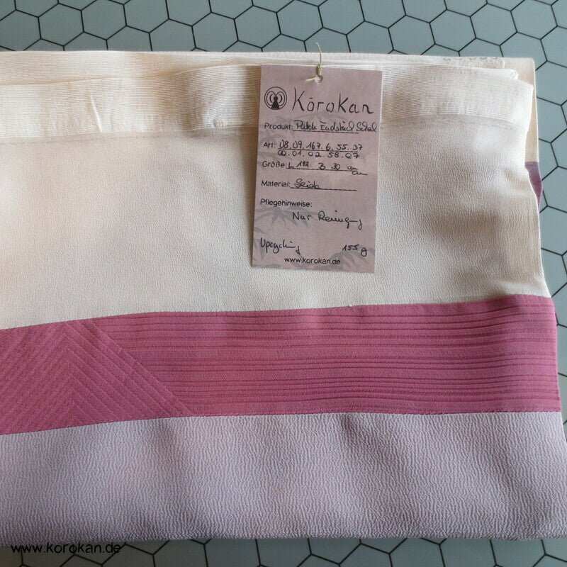 Patchwork Upcycling japanische Kimono Seiden Endstücke Schal