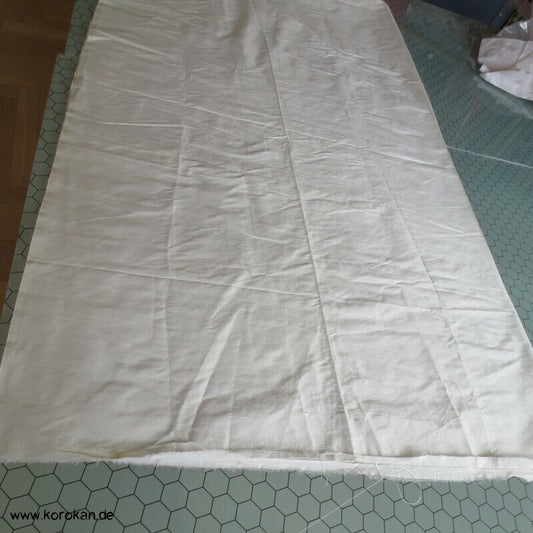 weiß natur uni Doupion Seide, griffig