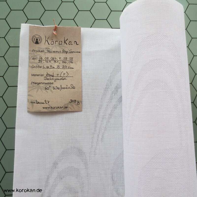 Juban Kimono Stoffrolle Guruma Räder im Fluss, Drehergewebe