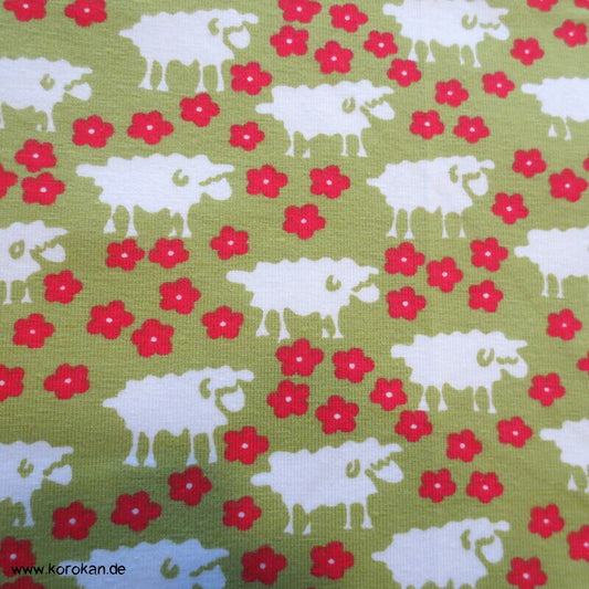 Baumwolljersey Schafwiese