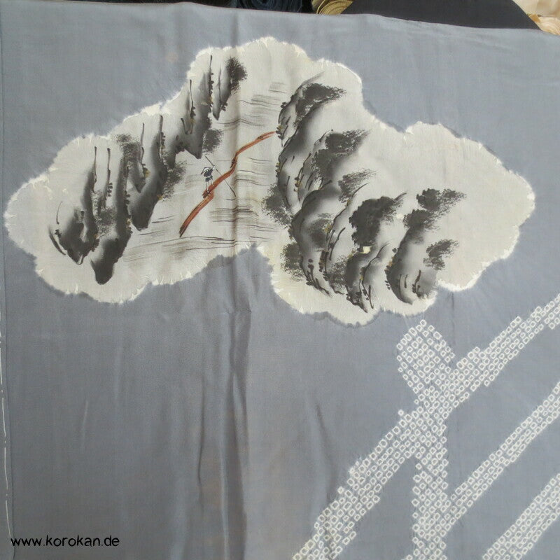 Shibori Himmelsbrücke Juban Unterkimono, Seide