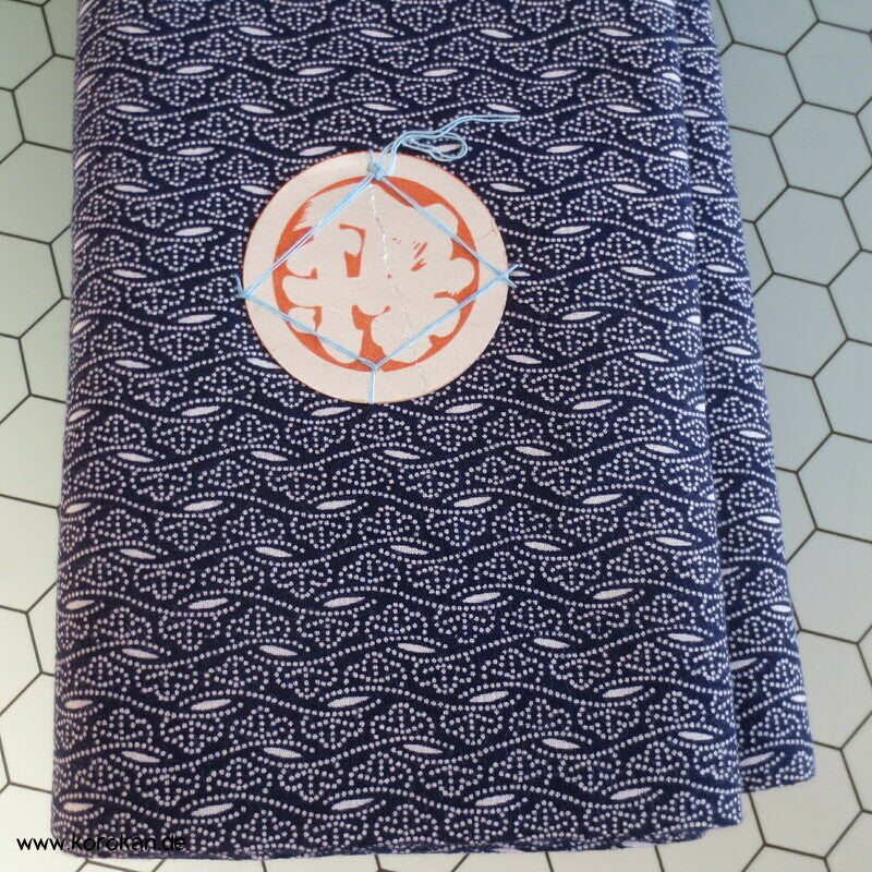 Pinien in Edo Komon Punktstreifen Yukata Kimono Baumwoll Stoff