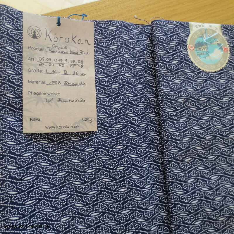Pinien in Edo Komon Punktstreifen Yukata Kimono Baumwoll Stoff