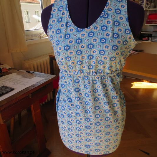 Sport Bustier Top - Kikko Motive in Blau