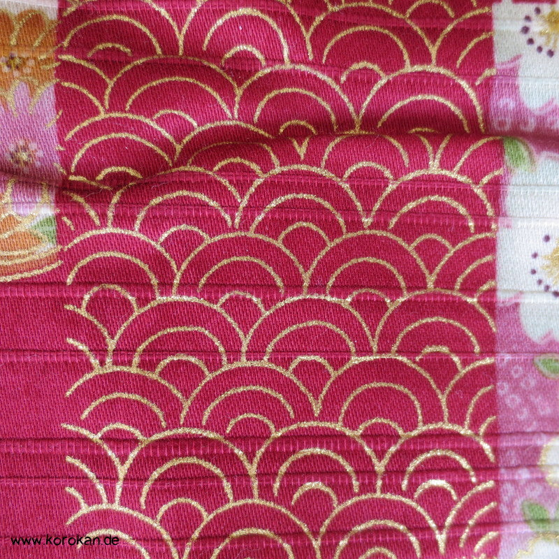 Patchwork Golddruck Futon Strukturgewebe