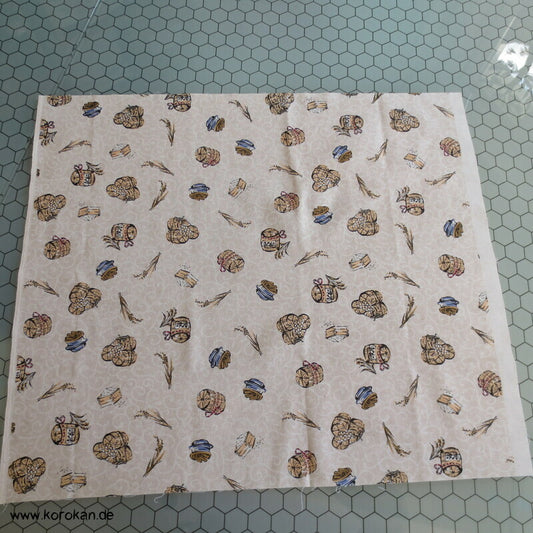 Stoffrest schwere Baumwolle Reisgarben Reisballen, etc...