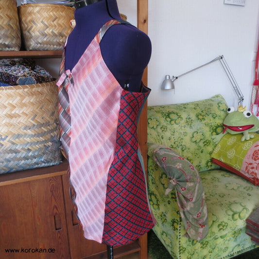 Upcycling Seiden Krawatten Top