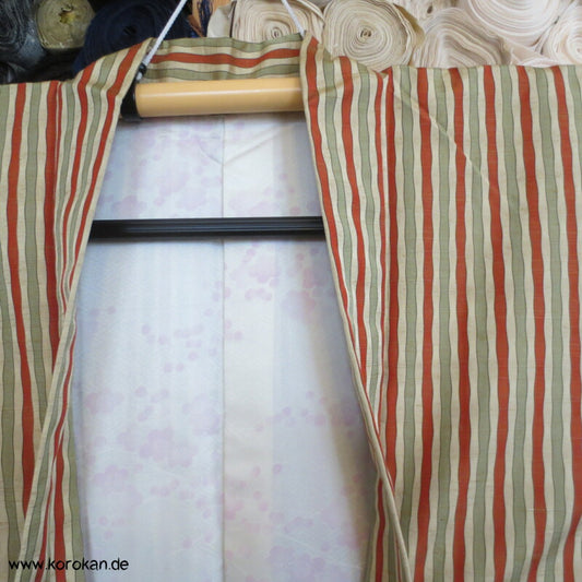 Tatewaku Tsumugi Seiden Haori Kimono Jacke mit Himo