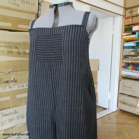 Latzhose aus Tsumugi Seide, Upcycling, Zero Waste
