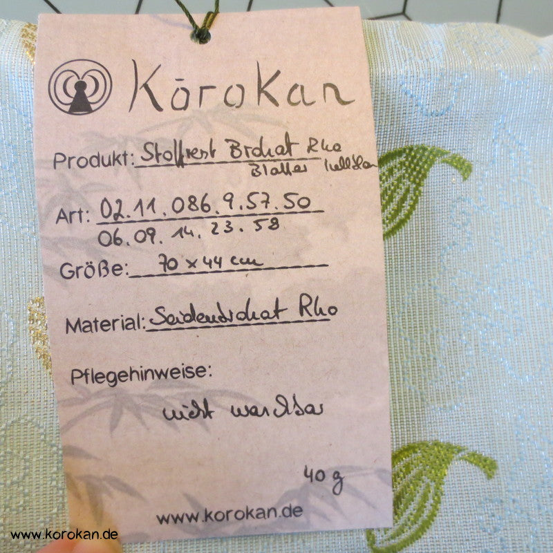 kleine Blätter Seidenbrokat