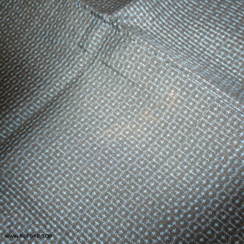 Chuga Giga Manga Futter - Haori Jacke blauer Seiden Tsumugi