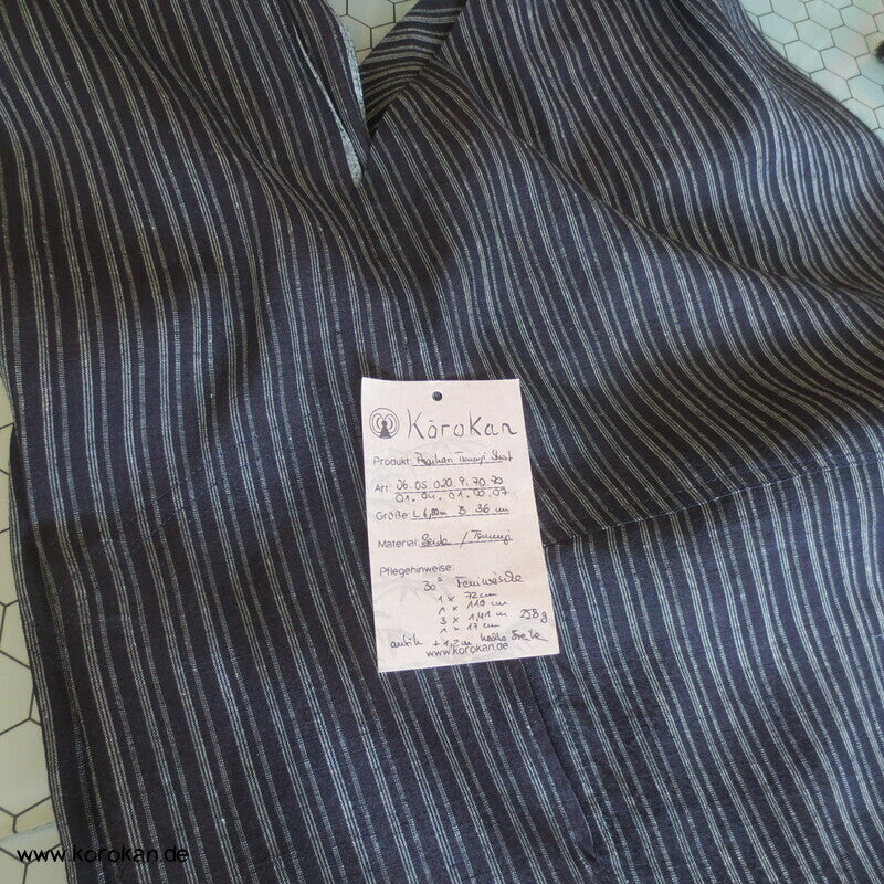 Latzhose aus Tsumugi Seide, Upcycling, Zero Waste