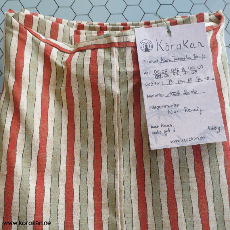 Tatewaku Tsumugi Seiden Haori Kimono Jacke mit Himo