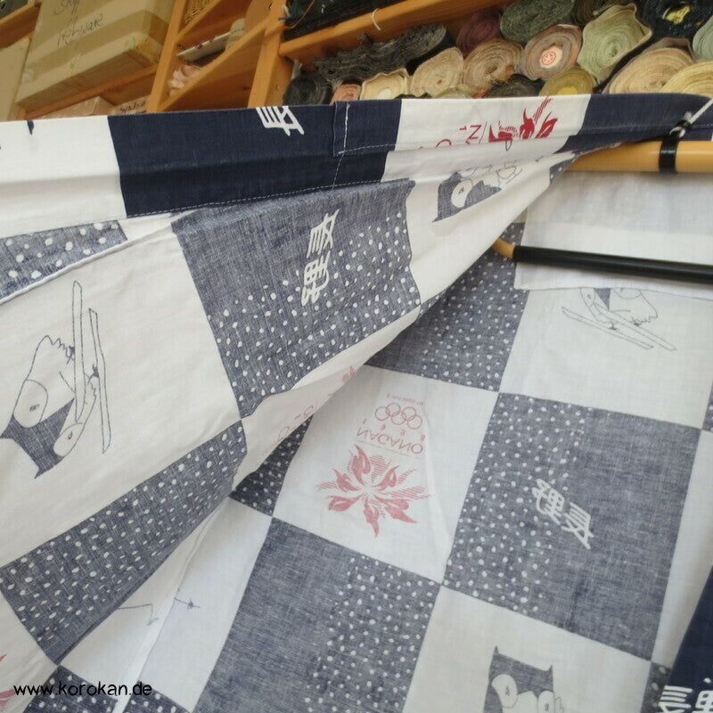 Nagana Olympics 1998 Nemaki Schlaf Baumwoll Kimono
