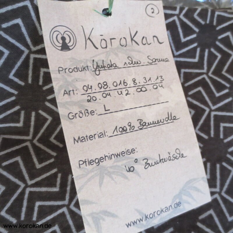 doppelte Triskele Yukata Kimono, reine Baumwolle