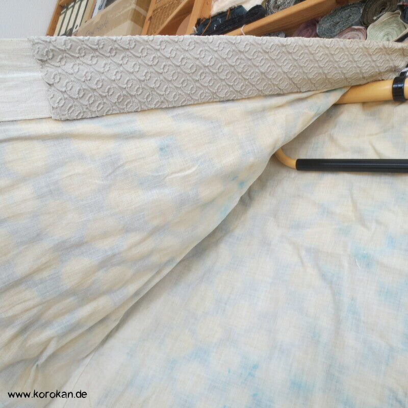antiker Shibori Punkte Seide Juban Kimono - nur Material