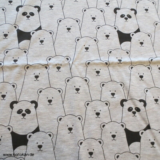 Baumwolljersey Panda / Bären