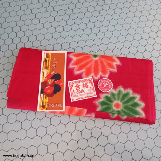 Chrysanthemen Druck Kasuri Yukata Kimono Baumwoll Stoff