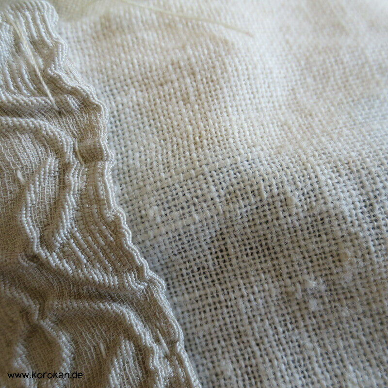 antiker Shibori Punkte Seide Juban Kimono - nur Material