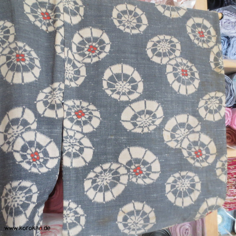 Bangasa Papierschirme Hitoe Woll Kasuri Kimono