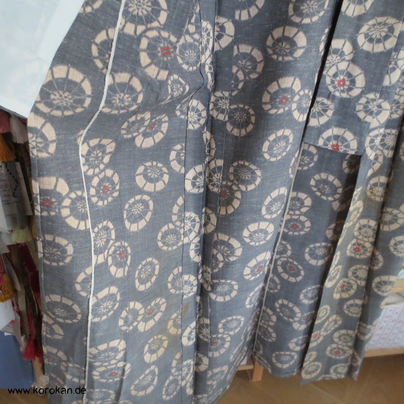 Bangasa Papierschirme Hitoe Woll Kasuri Kimono