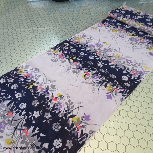 Nadeshiko Nelken Blumenborten Yukata Kimono Baumwolle