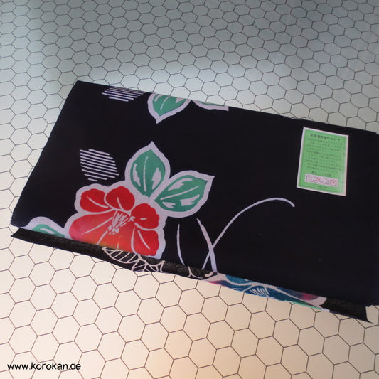 bunte Blüten Yukata Kimono Baumwolle