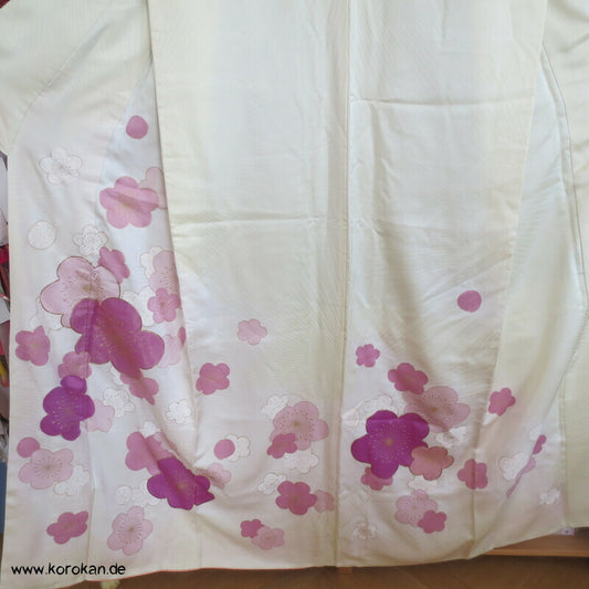 Ume Pflaumenblüten Homongi Kimono