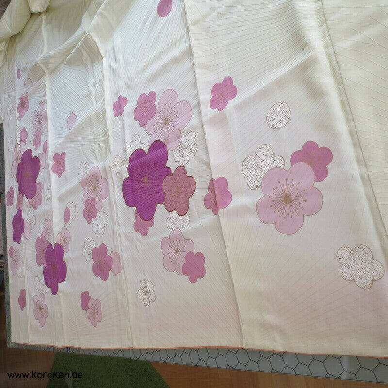Ume Pflaumenblüten Homongi Kimono