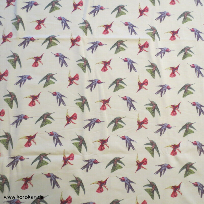 Baumwoll Jersey Kolibris