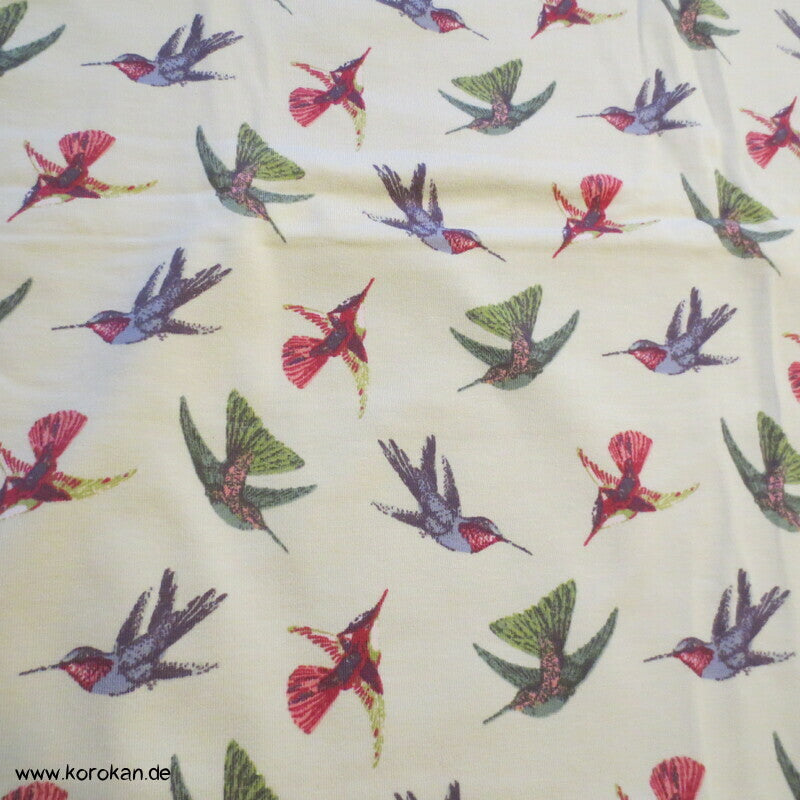 Baumwoll Jersey Kolibris