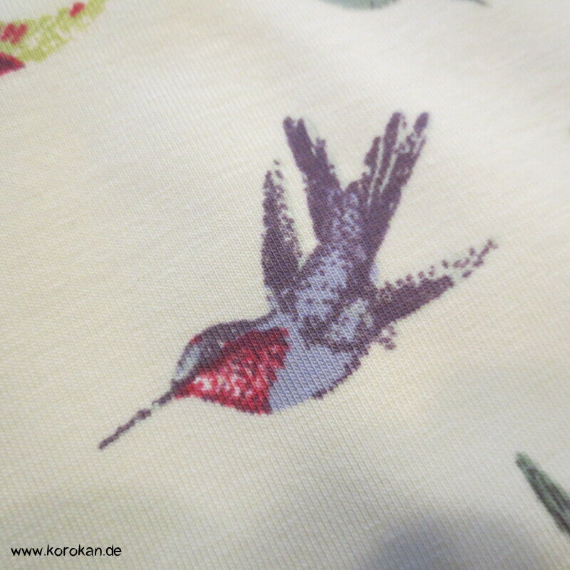 Baumwoll Jersey Kolibris