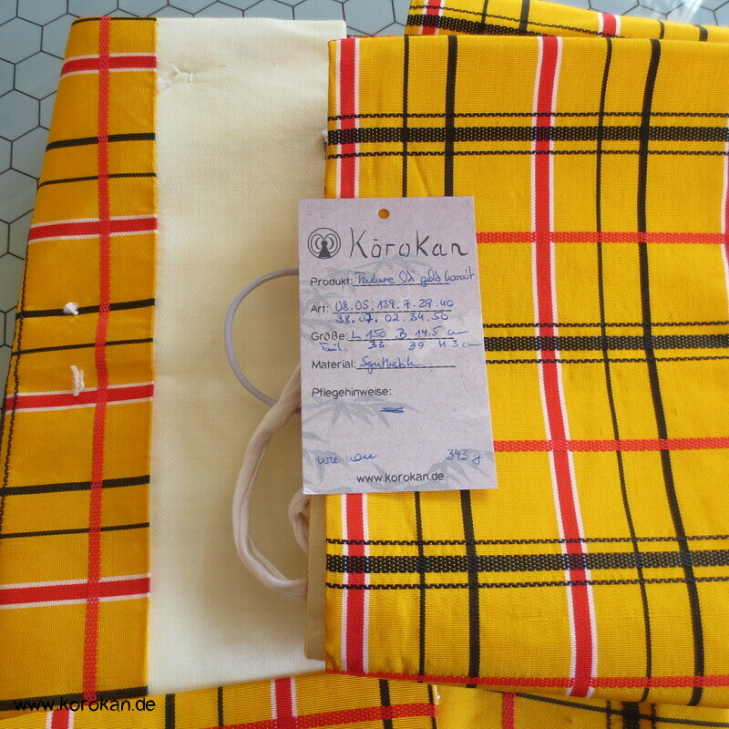 Tzukure zweiteiliger Obi, Karo Muster