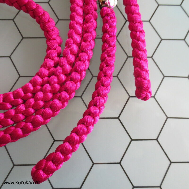 pink mit bunten Teilungen, Obijime - ohne Troddeln