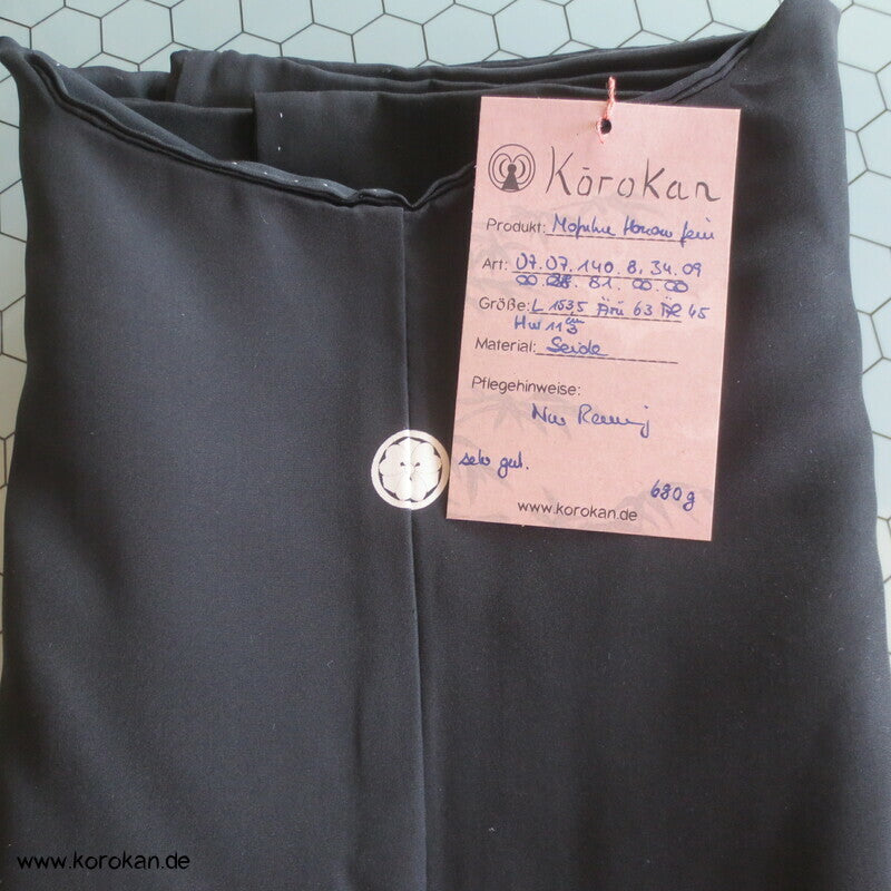 Mofuku, feine schwarze Honan Seide