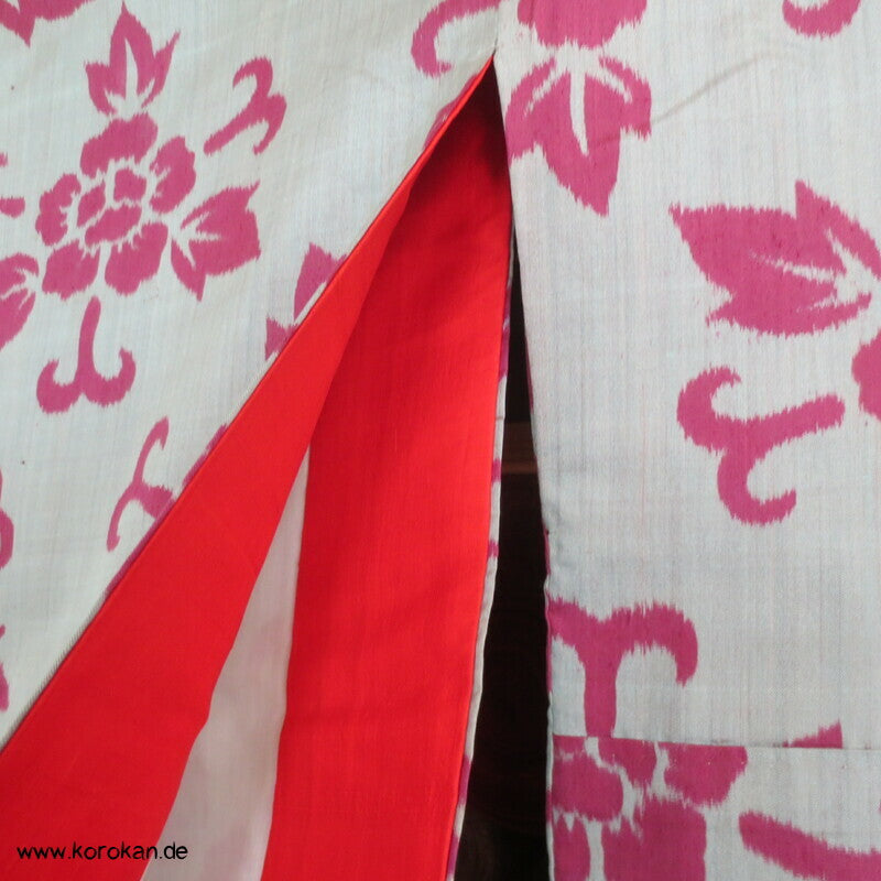 Päonien Karakusa Arabesken Meisen Seiden Kimono