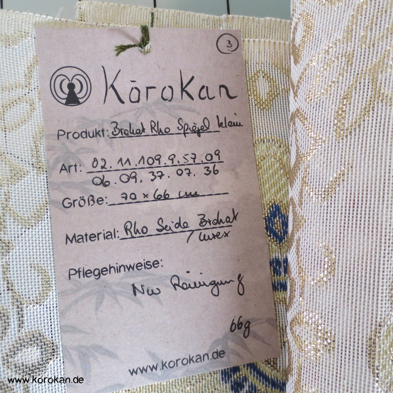 Kiku - Chrysanthemenmuster Seidenbrokat Rho