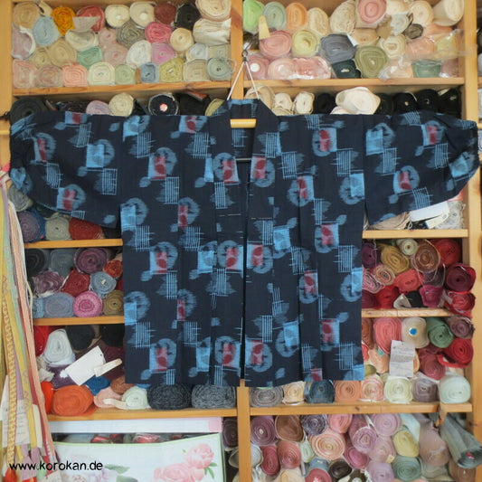 Kurume Baumwoll Kasuri Arbeitsjacke - steif und neu