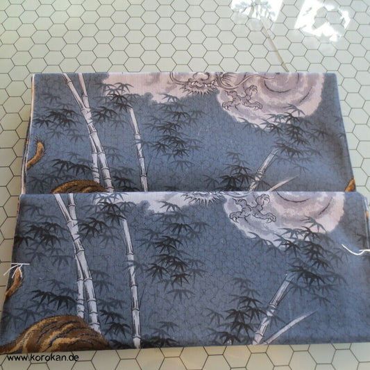 Drache und Tiger Männer Juban Kimono Wollmuslin