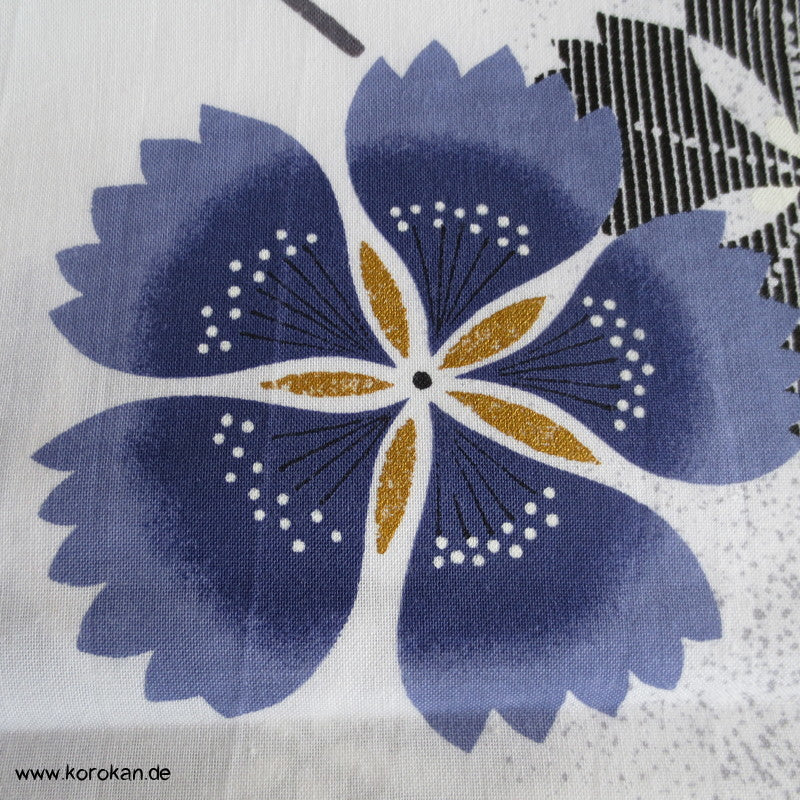 Nadeshiko mit Gold Yukata Kimono Baumwollstoff