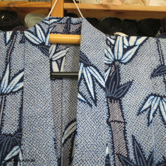 Bambus Seersucker Shibori Yukata Baumwoll Kimono