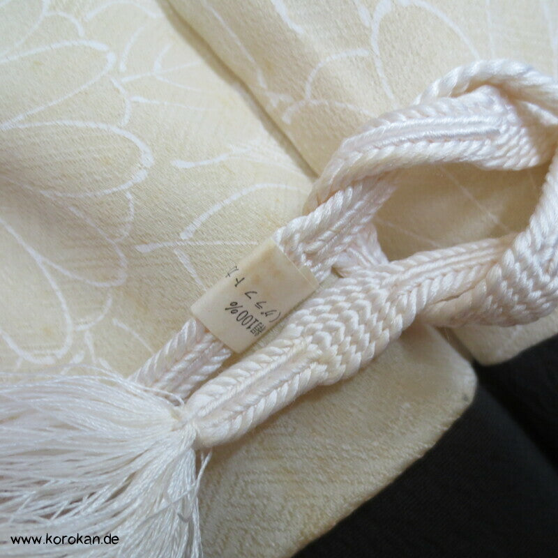 Bambus am Gitter, teilbestickt Haori, mit Himo