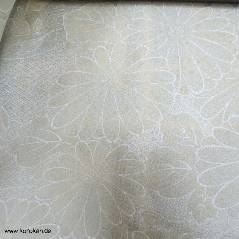 Bambus am Gitter, teilbestickt Haori, mit Himo